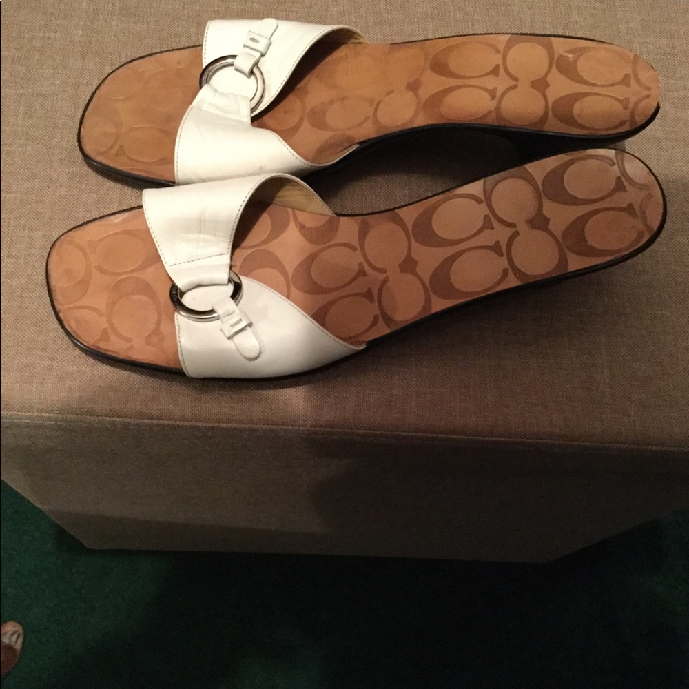 Coach slip on sandals